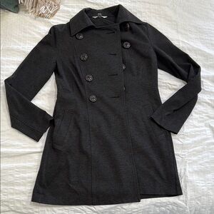 cabi Black Double-Breasted Trench Coat